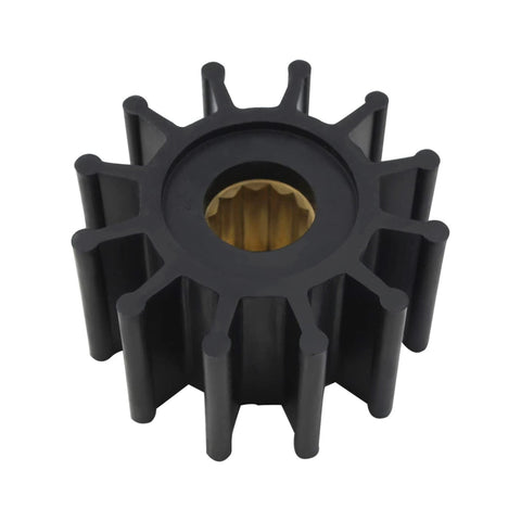 21951346 Flexible Water Pump Impeller kit Replaces Voolvo for Penta fits JABSCO 3862281 12-blade black rubber impeller