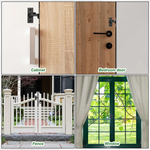1 Pack Flip Gate Latch 2 4 Inch Stainless Steel Right Angle Slide Lock With Screws 90 Degree Latch for doors, gates, windows.