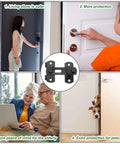 Collage of 2 Pack Flip Latch Gate Latch Set 3 Inch Stainless Steel Flip Sliding Barn Door Lock With Screws in various uses