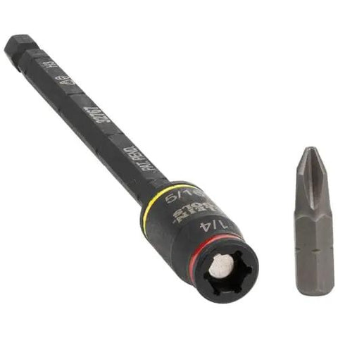 Flip Socket Kit for Impact Drivers 3-In-1 With 1/4 Inch And 5/16 Inch Hex Drivers, Shallow And Deep Positions, 5 Inch Length, Klein Tools 32767