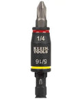 Flip Socket Kit for Impact Drivers 3-In-1 With 1/4 Inch And 5/16 Inch Hex Drivers, Klein Tools 32767 front view