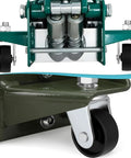 2 Pcs Floor Jack Casters For 4 Ton Floor Jack With Cast Iron Construction And 16mm Stem, Heavy Duty Caster Wheels for auto repairs