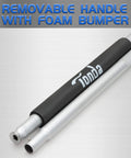 Removable handle with foam bumper for Low Profile 2 Ton Floor Jack With Dual Pump System For Quick Lift, Hydraulic Aluminum And Steel Car Jack, Rapid Lift For Cars Trucks SUVs, Easy Under Vehicle Access, Durable Blue.