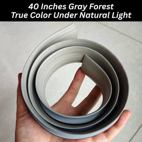 Rolled 40-inch gray forest Floor Transition Strip Self Adhesive Carpet Wood Tile Vinyl Flooring Laminate Transition Cover Edge Trim