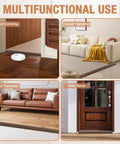 Floor Transition Strip Self Adhesive Vinyl Door Threshold for Carpet Edging, shown in home with wood and carpet floors, 3.3Ft.