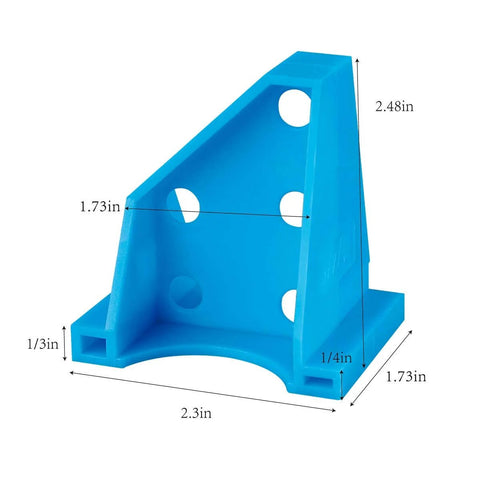 Blue Flooring Spacers Set For Laminate Vinyl Plank And Hardwood Floors Dual Precision Sizes One Quarter Inch And One Third Inch