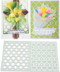 3D Floral Cutting Dies Set For Scrapbooking And Card Making With Layered Four Leaf Flower Designs 22.4x14.4 Cm Create Dope 3D Backgrounds