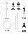 Transmission Fluid Transfer Pump Kit For Cars And Marine Motors With Extra Long Hose Beefed Up Lower Unit Gear Oil Pump contents