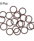 Fluorine Rubber O-Rings 24mm OD 19mm ID 2.5mm Width, Metric FKM Sealing Gasket, Pack of 20 laying flat.