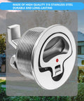 Non Locking Flush Mount Boat Cam Latch Fits Two And A Half Inch Hole Surface Mount 316 Stainless Steel Marine Hatch Lock
