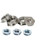 Heavy Duty Flush Nut Kit In 304 Stainless Steel Or Galvanized Carbon Steel for Dope Projects, sizes M2-M6 shown.