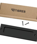 7 Inch Flush Pull Handle for Sliding Barn Doors Cabinets Drawers in Satin Black Finish Heavy Duty Door Pull for Pocket Doors