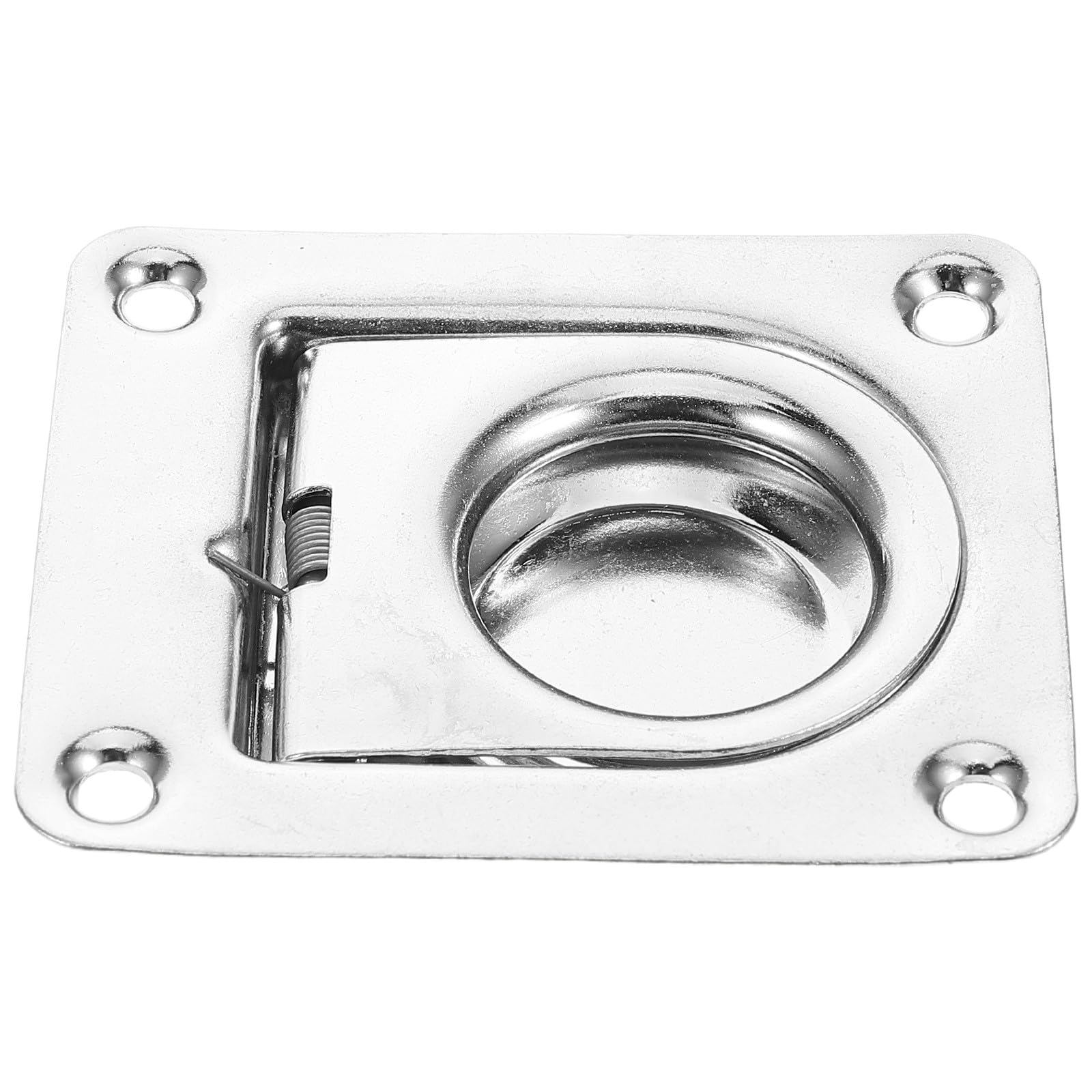 Spring Loaded Flush Pull Ring Handle - Marine Grade