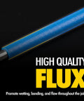 Close-up of Pro Grade Flux Coated BCuP5 Brazing Rods With Fifteen Percent Silver featuring high quality flux coating.