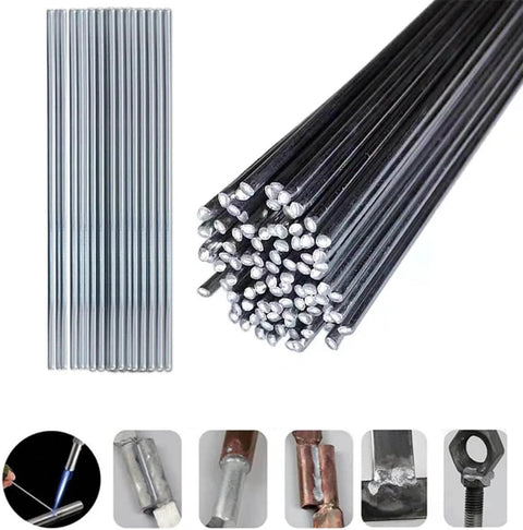 50 Pack Flux Core Aluminum Welding Rods For Low Temperature Brazing, Easy Melt Aluminum Brazing Sticks No Solder Powder Needed, Durable Nontoxic Rods For DIY Repairs And Metalworking.