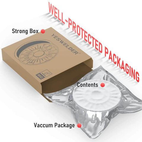 Packaged Flux Core MIG Wire for Gasless Welding E71T-GS 0.030 Inch Diameter 10 Pound ABS Spool by YesWelder in protective box