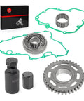 Flywheel Puller And Starter Clutch Gear Kit With One Way Bearing And Gasket Set For TRX450ER Electric Start 2006 2009 2011 2014 Replacement Complete Kit Ready To Roll