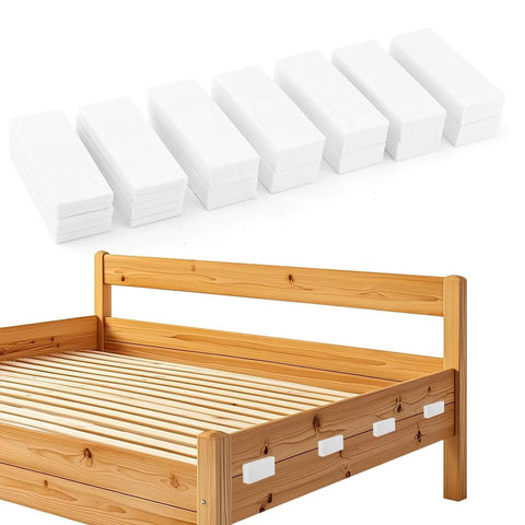20 Foam Anti Rattle Pads With Auto Adhesive Fillers For Headboard And Furniture Noise Reduction on wooden bed frame