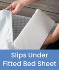 Installing Extra Long Foam Bed Rail Bumper For Toddlers And Kids Expands To 56 Inches For Full Edge Coverage With A Water Resistant Non Slip And Machine Washable Cover Lightweight And Portable Guard Rail For Safe Sleep White under fitted sheet