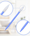 Pro Grade Foam Cleaning Swabs Kit With Four Precision Head Shapes For Cleanrooms And Lab Surfaces, 100 Count, blue precision tip
