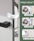 Six Pack Door Finger Pinch Guard Set For Open Doors Anti Slam Foam Stopper installed on door preventing injuries and slamming