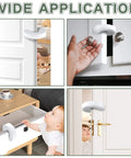 Six Pack Door Finger Pinch Guard Set For Open Doors Anti Slam Foam Stopper on doors and drawers preventing finger pinching