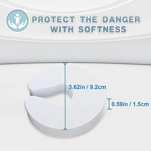 Door Pinch Guard For Kids And Pets, Soft Foam Baby Proof Door Stopper Keeps Little Fingers Safe, prevents door slams