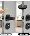 Six Pack Baby Door Pinch Guards for Finger Protection, Slam Prevention, and Kid Safe Pet Room Safety installed on door