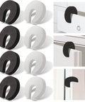 Eight Piece Foam Door Stopper And Pinch Guard Set For Kidproof And Pet Safety Easy Install Baby Proofing Door Protectors