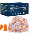 Foam Ear Plugs 200 Pairs NRR 33dB SNR 38dB Noise Reduction Disposable For Shooting Sleeping Work And Construction Site ANSI Certified