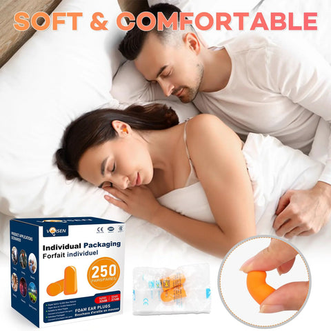 Noise Cancelling Ear Plugs For Sleep Snoring Studying Concerts And Travel Soft Comfortable Foam With Slow Rebound Technology