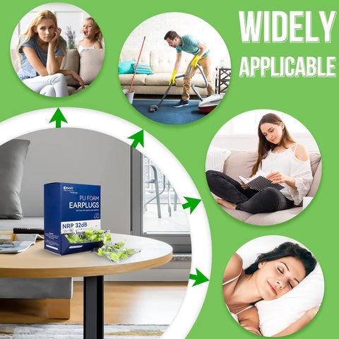 200 Pairs Foam Earplugs For Noise Reduction 32dB Disposable Ear Plugs Hearing Protection Bulk Pack For Shooting Range Work Travel