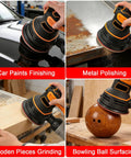 Five Inch Foam Sanding Pad Set 18 Pcs 180 3000 Grit For Wet Dry Orbital Sander used on car, metal, wood, and bowling ball surfaces