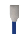 Close-up of Advanced Cleanroom Rectangular Foam Swab with 5 Inch Handle for ISO 5 Class 100 Environments, Sturdy Closed Cell Foam Tip