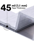 Sticks Like Crazy High Temp Dark Gray Double Sided Foam Tape 4611 shown bonding metal with 45 mil thickness