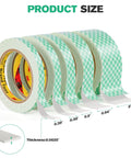 Selection of double-sided foam tape rolls in various widths, including the 0.39 inch by 10 feet white 4026 heavy duty mounting tape.