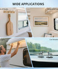 Image showing 3M 1600T Double Sided Foam Tape 0.39 Inch By 18 Foot White PE Foam Heavy Duty Adhesive applications in RV decor.