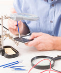 Person using Five Type Foam Tip Cleaning Swabs Kit Pro Grade For Delicate Surfaces And Cleanroom Use on electronics