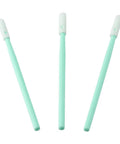 Three Foam Tip Cleaning Swabs 200 Pack 2.75 Inch Lint Free For Inkjet Printers Printheads And Delicate Electronics Cleanrooms With Green PP Handle