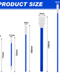 Five Type Foam Tip Cleaning Swabs Kit Pro Grade For Delicate Surfaces And Cleanroom Use product size comparison