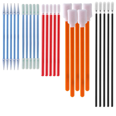 Pro Grade Foam Tip Swab Set For Cleanroom Use And Delicate Surfaces, 5 Color Tips In One 100 Pack For Cameras, Lenses FC502 By AAwipes