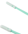 Close-up of Foam Tip Cleaning Swabs 200 Pack 2.75 Inch Lint Free For Inkjet Printers Printheads And Delicate Electronics Cleanrooms With Green PP Handle