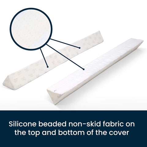 Extra Long Foam Bed Rails For Toddlers And Kids Water Resistant And Non Slip Guard Rails With Machine Washable Covers 2 Pack