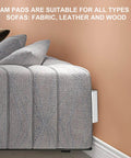 12 Pack EVA Foam Headboard Wall Protectors For Bed Frames Anti Shake Bumpers And Noise Reducers, behind sofa on wall