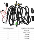 Fog Light Wiring Harness Kit Rugged With 40A Relay And On Off Switch H11 H9 880 881 Socket Plug And Play Wire Connector