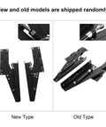 Comparison of new and old 1pair Folding up Top Table Mechanism Hardware Fitting Hinge, black gas hydraulic, shown side by side
