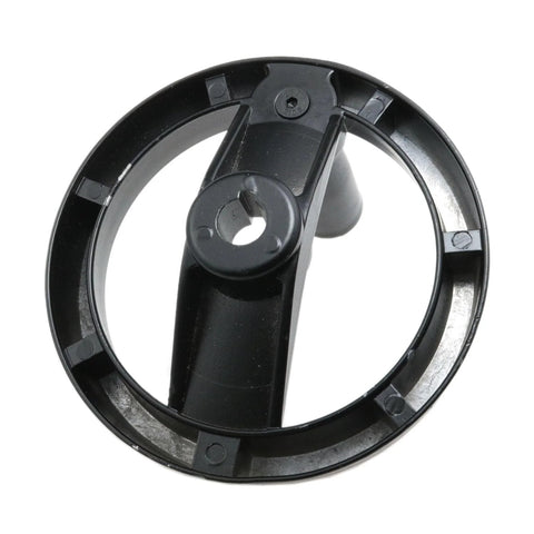 Foldable Aluminum Alloy And Bakelite Handwheel With Rotating Handle For Metal Lathe 4.92 Inch Diameter Durable Black Lathe Accessory