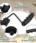 Two Pack Foldable Carry Handles With Non Slip Grip And Aluminum Base, 50 Lb Load Capacity tool shown with handle details and mounting view.