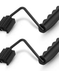 Two Pack Foldable Carry Handles With Non Slip Grip And Aluminum Base, 50 Lb Load Capacity for quick attachment to bags or equipment