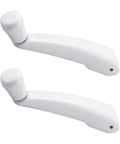 Foldable Window Crank Handle For 11/32 Inch Casement And Awning Operators, Compatible With Truth, 2 Pack, white handles